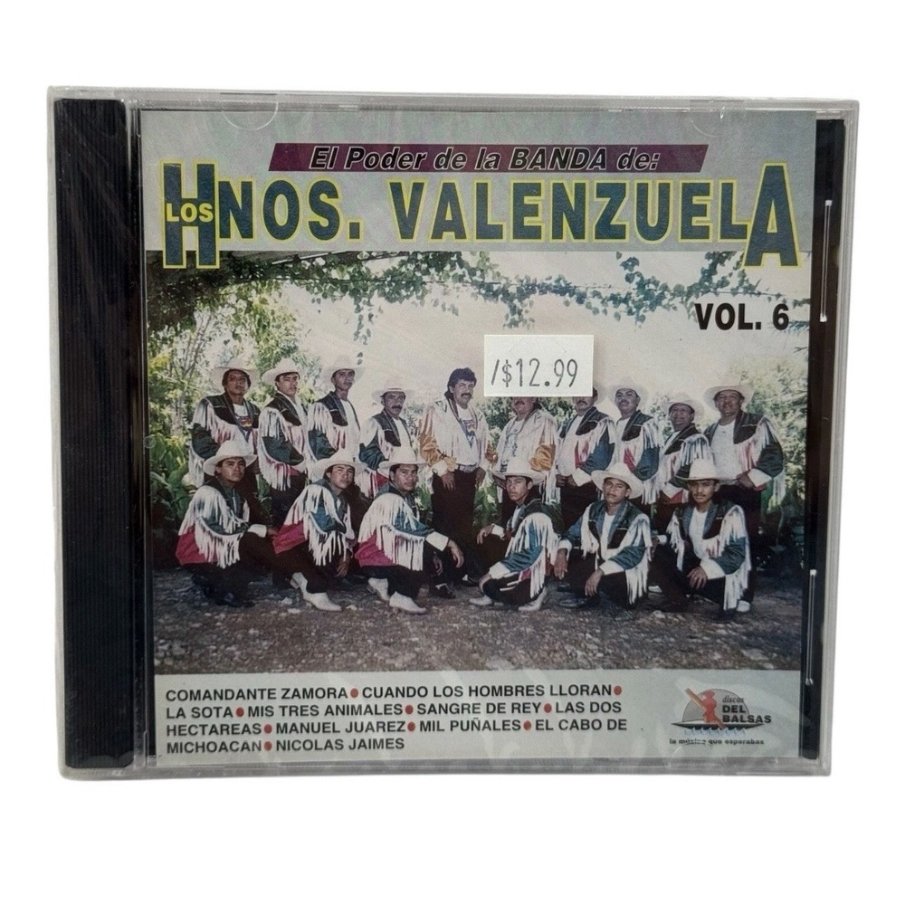 El Poder De La Banda‎ De: Los Hermanos Valenzuela (CD, 1996, Balsas) Vol 6 Latin